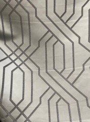 Jacquard Geometrical Black and Slate Grey 58″ Sold by the yard