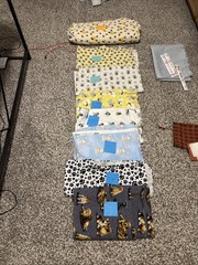 joann Fabrics, Super Snuggle, Cotton Fabric Bundle approx 12 yards. Dog, Bee.