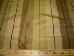 10 YDS 100% SILK VERVAIN KIDMAN STRIPES DRAPERY UPHOLSTERY FABRIC FOR LESS