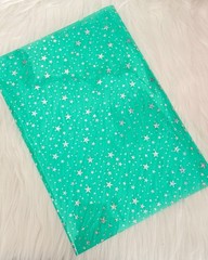 Green Holographic Sparkle Stars | Transparent PVC Vinyl Sheets