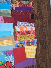 Fabric Scraps Lot Of Assorted Patterns Multicolor