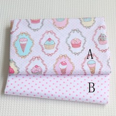 50cm*160CM Fasion Ice cream 100%cotton fabric Quilting Clothes Bedding SewingA68