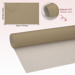 63×39.4in Faux Leather Sheets, Faux Leather Fabric Vinyl PVC, Khaki Gray
