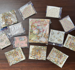 Vintage Rose & Hubble Brambly Hedge Fabric Panels & Coordinating Lot-13 See pics