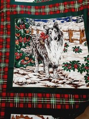Erlanger Fabric Holiday Pillow Panels Christmas Cotton 7 Yards X 42 USA Designed