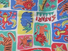 Princess Fabrics, Inc. SAFARI Animal Print Cotton FABRICS 1 1/2 YX4 4″ VTG