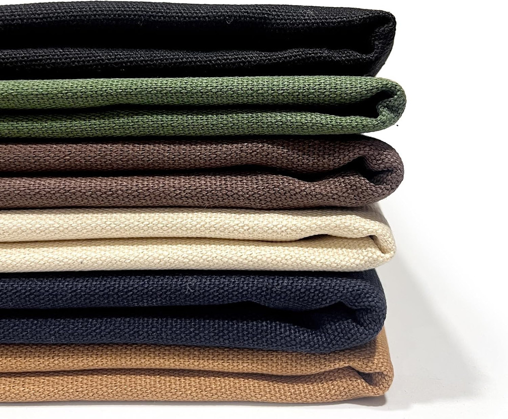 100% Cotton Canvas Fabric by the Yard – 59″ Wide 12Oz Medium-Heavy Duck Canvas f