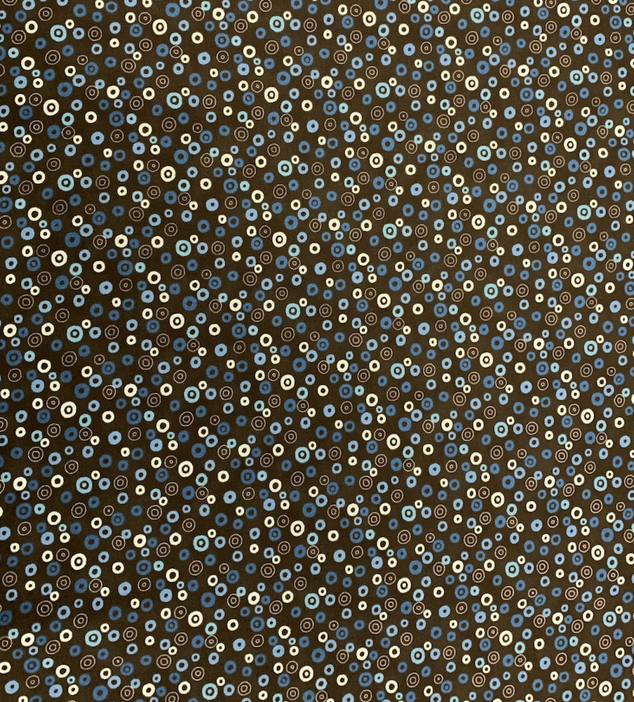 Stof Fabrics Rainbow Colours Beads Black Cotton Fabric By The Yard