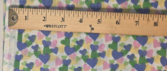 FQ Fat Quarter 18″x22″ Valentines Conversational Multi Mono Hearts Cotton Fabric
