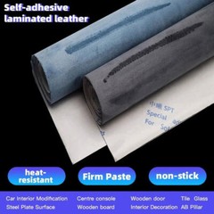 Black Alcantara Style Self Adhesive Car Interior Vinyl Wrap Faux Suede 200X150