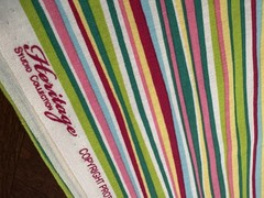 HERITAGE STUDIO Green Pink Yellow Blue STRIPES Cotton quilt crafts Fabric 1.5YDS