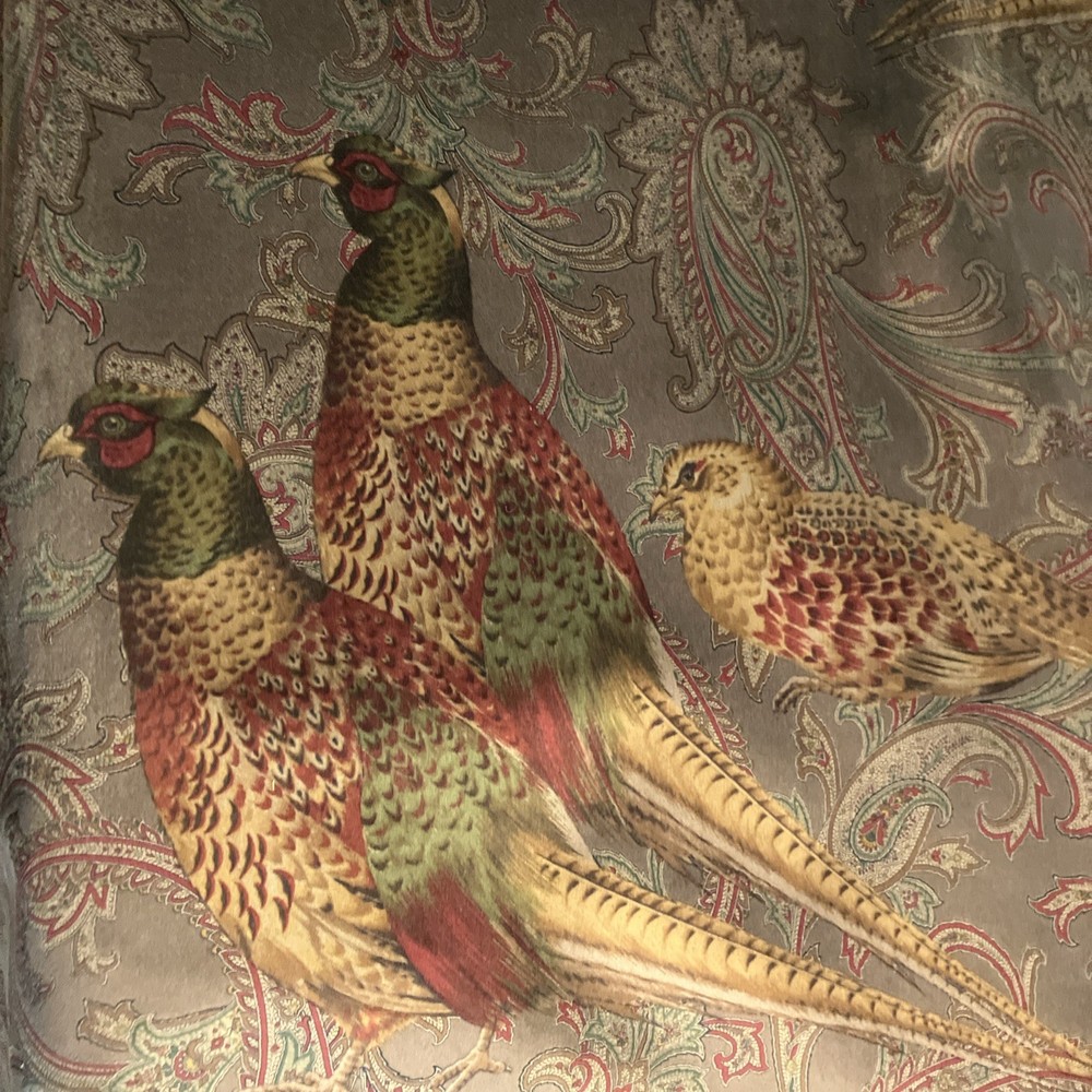 Ralph Lauren Hunting Manor Paisley, Italian Cotton Velvet, BTY, Sable