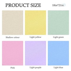 6 PCS 18×21 Inch Cotton Fabric Precut Quilting Bundles Solid Colors DIY Craft