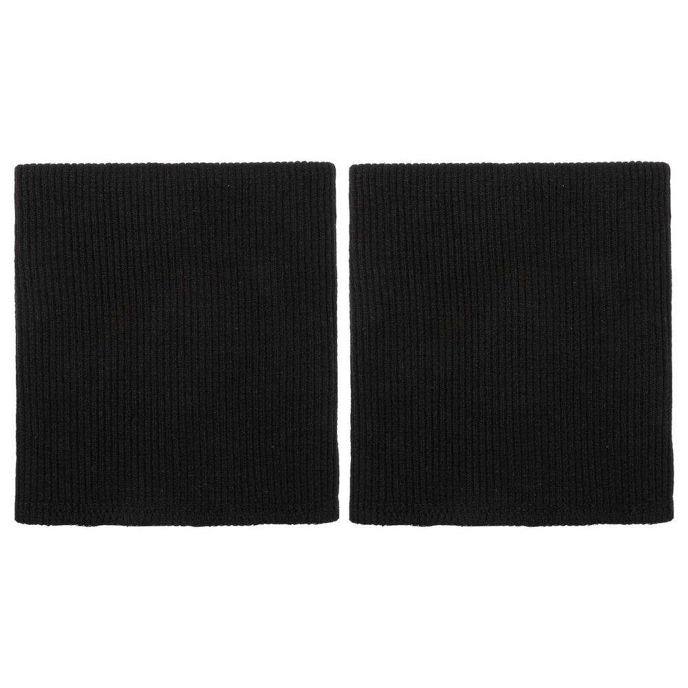 Black 4×3.7 Inch Cotton Stretch Knit Rib Cuff Tubular Jacket Extension