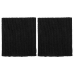 Black 4×3.7 Inch Cotton Stretch Knit Rib Cuff Tubular Jacket Extension