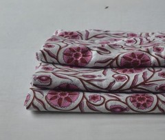 8 Yard Hand Block Flannel Fabric 60 Inch Width Winter Textile Collection FC-14