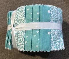 Turquoise Fabric Jelly Roll 42″ Cotton 20 Strips 2.5″ x 42″-Jo-Ann 20 Designs