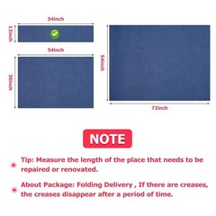 Blue Marine Faux Leather Vinyl Fabric 54″ x 12″ Upholstery Craft Fabric