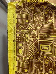 “Morembo Designs” Screen Printed by Hand 1970’s Nairobi, Kenya Fabric