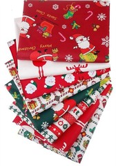 Cotton Fabric Bundles Fat Quarters PreCut Squares 20×20 Inch 8 PCS