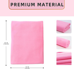 20PCS Knitted Polar Fleece Fabric 20”x40” for Sewing & Crafts