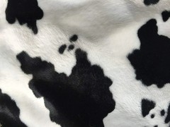Cow Print Velboa Faux Fur Fabric by the Yard – 58/60″ Wide, Soft & Stretchy