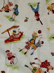 TEACHERS PET by RED ROOSTER FABRICS 100% COTTON 1yrd pc 36″x42″Vintage Children