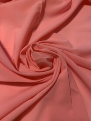 ❤️Chiffon Single Woven Polyester 5 Yards Coral Pink Lightweight 44”W