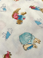 Beatrix Potter 2013 Quilting Treasures Cotton Fabric by the HALF YARD 18″ x 43″