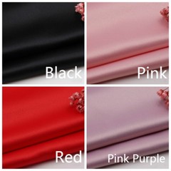 Satin Silky Fabric Plain Thick Cloth Wedding Evening Dress Craft Material DIY