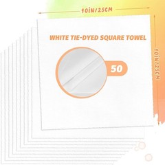 50Pcs Cotton White Fabric Squares,10 Inch Layer Cake Fabric for Quilting Fabric