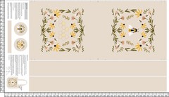 FIGO – Humblebee – 24.5″ Canvas Tote Panel – Cream