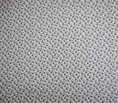 Civil War Reproduction Fabric By Half-Yard Sm Black Floral on Beige Cotton