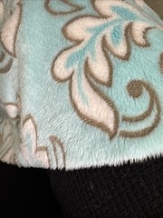 Minky, Minkee 30” Square For Baby Blanket Plush Fabric By Benartex