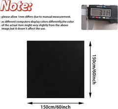 60” Black Automotive Headliner Fabric – MGT OEM – 1/9″ Foam Back 60″W US