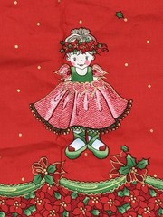 Sweet Ballet Christmas Fabric Border BTY Patty Reed Designs 2004 Laurie Campbell