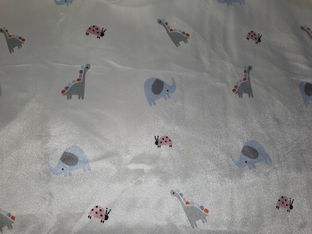 POP Nursery Soft & Minky Fabric Elephant, Giraffe, Lady Bug 100% Polyester 2 yds