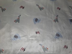 POP Nursery Soft & Minky Fabric Elephant, Giraffe, Lady Bug 100% Polyester 2 yds