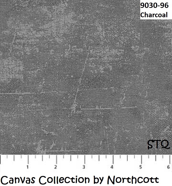 Canvas Charcoal Gray Tonal Quilt fabric Cotton by Northcott BTY 9030-96