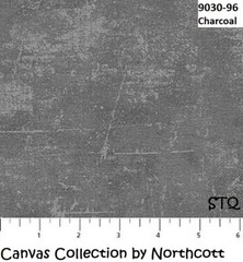 Canvas Charcoal Gray Tonal Quilt fabric Cotton by Northcott BTY 9030-96