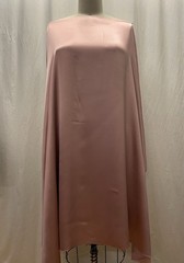 Rare 100% 40mm Silk Charmeuse Heavyweight Dusty Rose Pink Fabric 1 Yd Long 55″ W