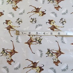 By The Yard, Disney Bambi & Thumper Toss $3.99 Ships ANY Amount Of Cotton Fabric