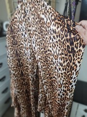 Cheetah Animal Print Fabric Brown Black White Animal Theme Material Pattern