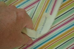 By 1/2 Yd, Bright Gold Orange Green Pink & Red Striped Quilt Fabric/Jo-Ann,C2506