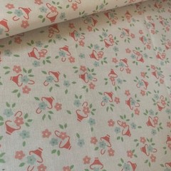 30s Feed Sack Reproduction Easter Basket Fabric Rare Cotton