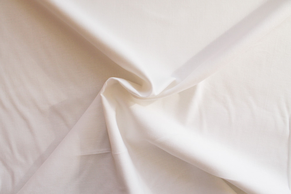 Linen Blend Solid White 56″ Wide Fabric by the Yard D171.03