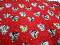 CP49160 Mickey And Friends Shorts Disney Red Fabric, 1.75 yard X 44″