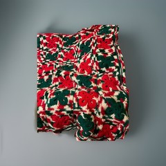 Handmade Crochet Christmas Vintage Blanket Throw 60 X 40