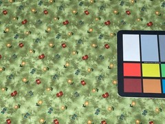1/2 Yd Country Cousins Red Rooster Cotton Fabric Flowers Butterflies on Green