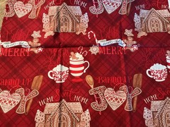 New Baking Up Joy Holiday Fabric & Placemat Kit Shabby Fabrics Wilmington Prints